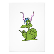 Cute Dragon Cute Personalized Invitation