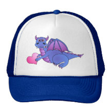 Cute Dragon Heart ( Blue - Pink -Purple ) Hat