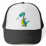 cute dragon puffing smoke rings cartoon hats