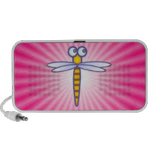 Cute Dragonfly; Pink Speaker System