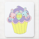 Cute Easter Bunnies Cupcake Mousemats