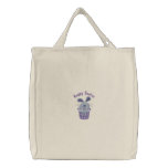 Cute Easter Bunny Embroidered Tote Bag embroidered bags