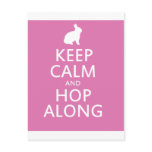 Cute Easter Bunny Hop Along postcards