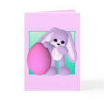 Cute Easter Egg Bunny  Card