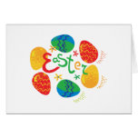 Cute "Easter Egg" cirlce design Card