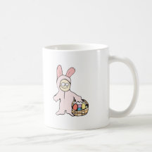 Cute Easter kid in bunny suit Mug