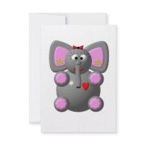 Cute Elephant with Earrings