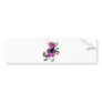 cute emo kid sitting on a flower bumper sticker