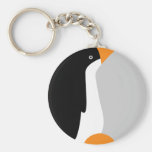 Cute Emperor Penguin Cartoon on Keychain