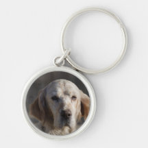 Cute English Setter Keychain