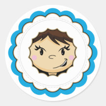 Cute Eskimo Face Sticker