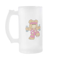 Cute Exercise Fitness bear Coffee Mug