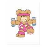 Cute Exercise Fitness bear Postcards