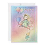 Cute Fairy and Kitty Party Invitations