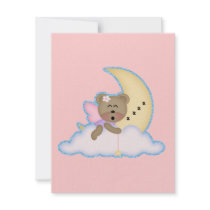 cute fairy bear napping on the moon announcements