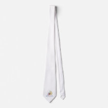 cute fairy bear napping on the moon necktie
