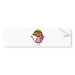 Cute Fairy in a Pink Dress bumper stickers
