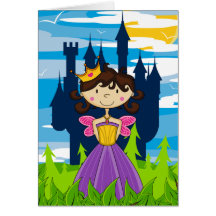 Cute Fairy Princess Greeting Card