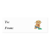 Cute Farmer Bear Business Card Template