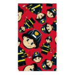 Cute Firefighter Pattern Bookmark business cards