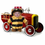 Cute Fireman photo sculptures