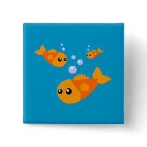 Cute Fish Button