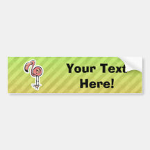 Cute Flamingo Design Bumper Stickers