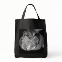 Cute Flemish Giant Nose Close-Up Canvas Bag