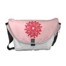 Cute Floral Ornament Messenger Bag