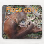 Cute Flossing Teeth Animals mousepads