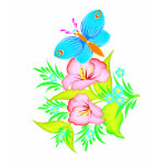Cute Flowers &  A Butterfly t-shirts