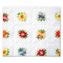 Cute Flowers Plaid Photograph