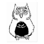 Cute Fluffly Owl Post Cards