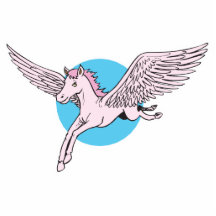 cute flying pegasus photo cutouts