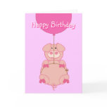 Cute Flying Pig and Balloon cards