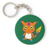 Cute fox-monster keychain