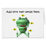Cute frog and flies!