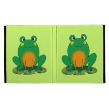 cute frog iPad folio case