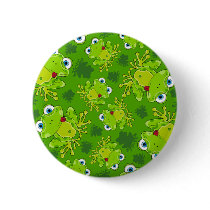 Cute Frog Patterned Badge Pins