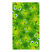 Cute Frog Patterned Bookmark Business Card Templates