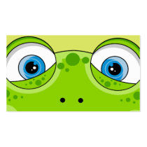 Cute Frog Patterned Bookmark Business Card Templates