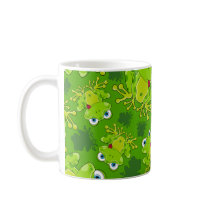 Cute Frog Patterned Coffee Mug