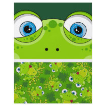 Cute Frog Patterned Flyer