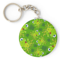 Cute Frog Patterned Keychain