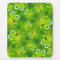 Cute Frog Patterned Mousepad