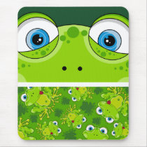 Cute Frog Patterned Mousepad