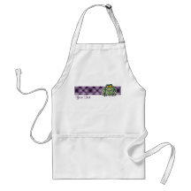 Cute Frog; Purple Apron