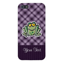 Cute Frog; Purple Case For The iPhone 5