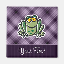 Cute Frog; Purple Magnets