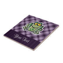 Cute Frog; Purple Tile